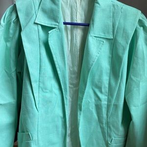 Vintage turquoise blazer
